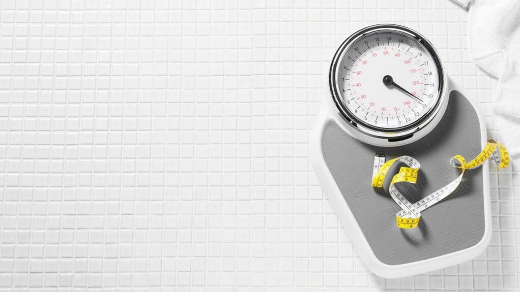 scale and centimeter when losing weight